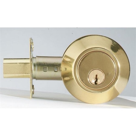Gourmetgalley LA2130 Apex Single Cylinder Deadbolt in Polished Brass GO880547